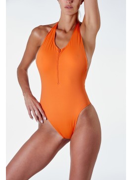 CORAIL ORANGE Maillot de Bain 1 Pièce