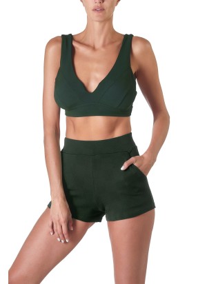 PAROS Haut de Maillot de Bain Vert