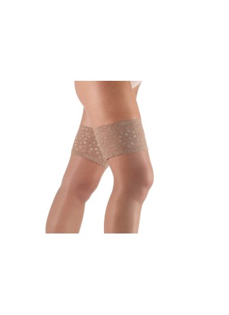 Collant fantaisie femme Bas Autofixant satiné deniers, large dentelles