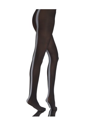 Collants fantaisie noir et blanc ligne femme Alex